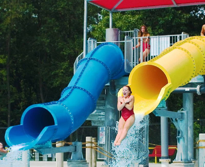 High Drop Slides